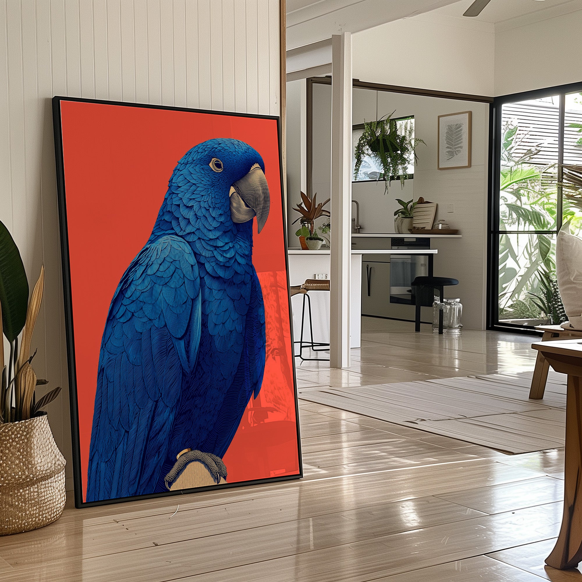 Cobalt Macaw Portrait