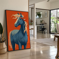 Blue Horse, Fire-Toned Mane