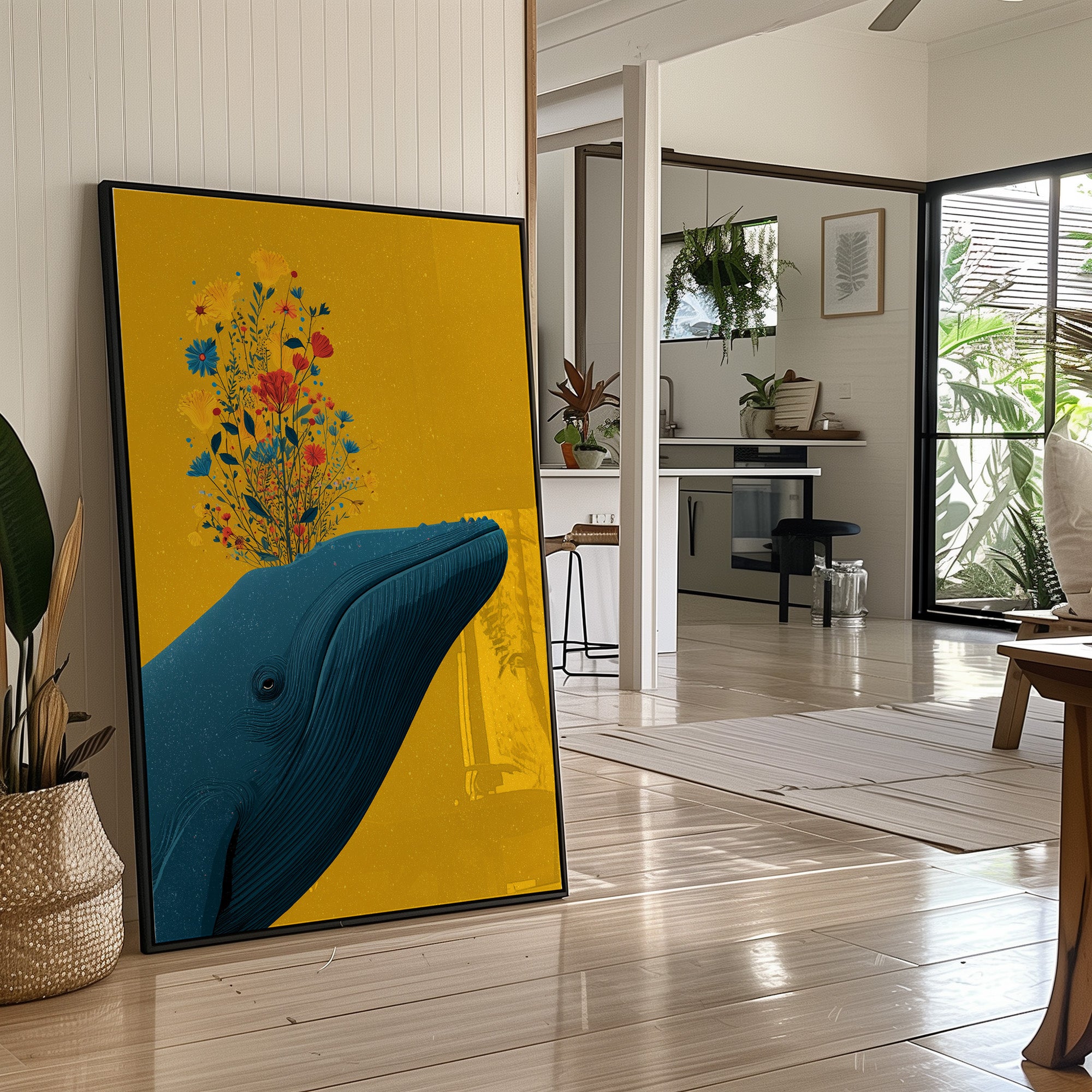 Whale Blooming Wildflowers