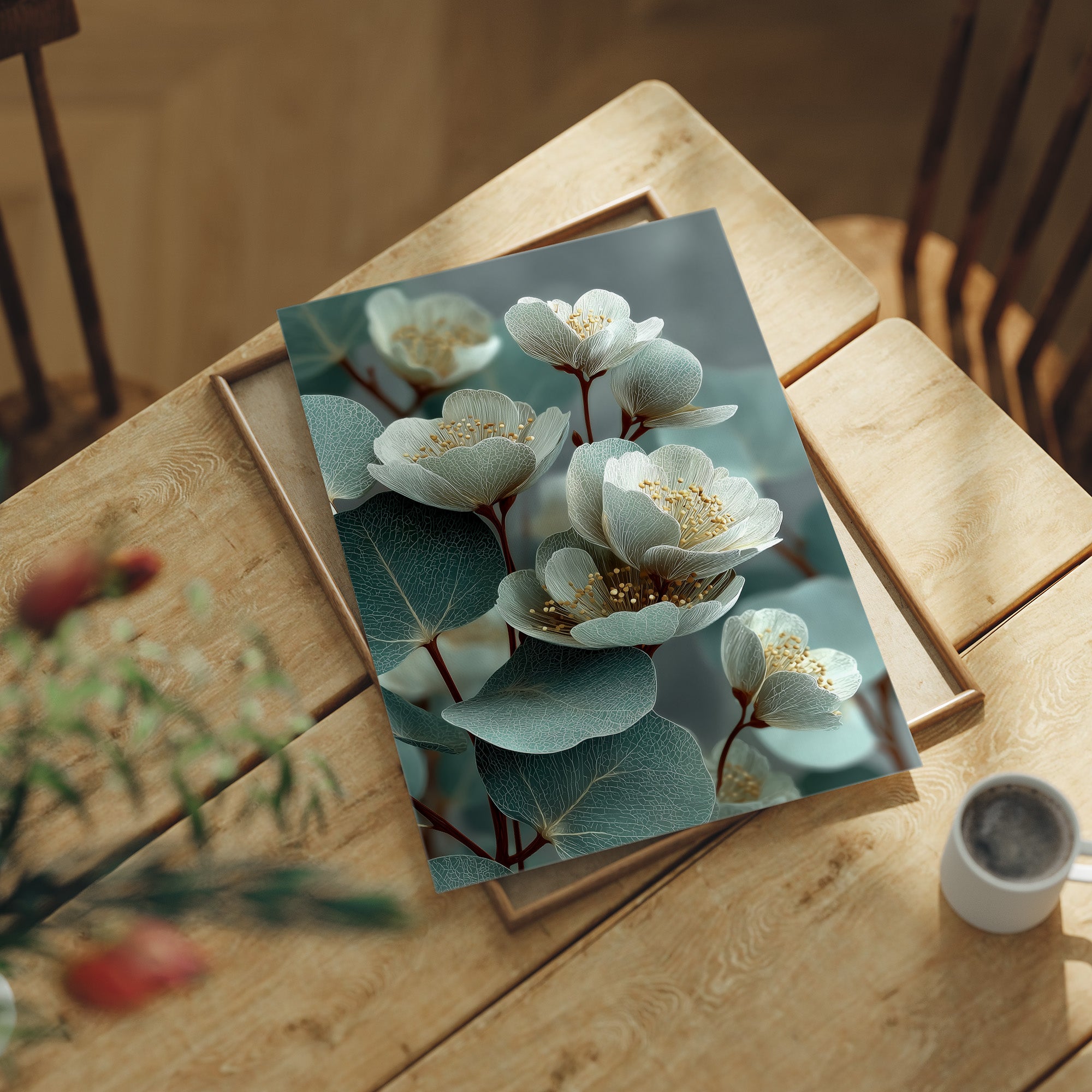 Sage Blossoms, Veined and Fine