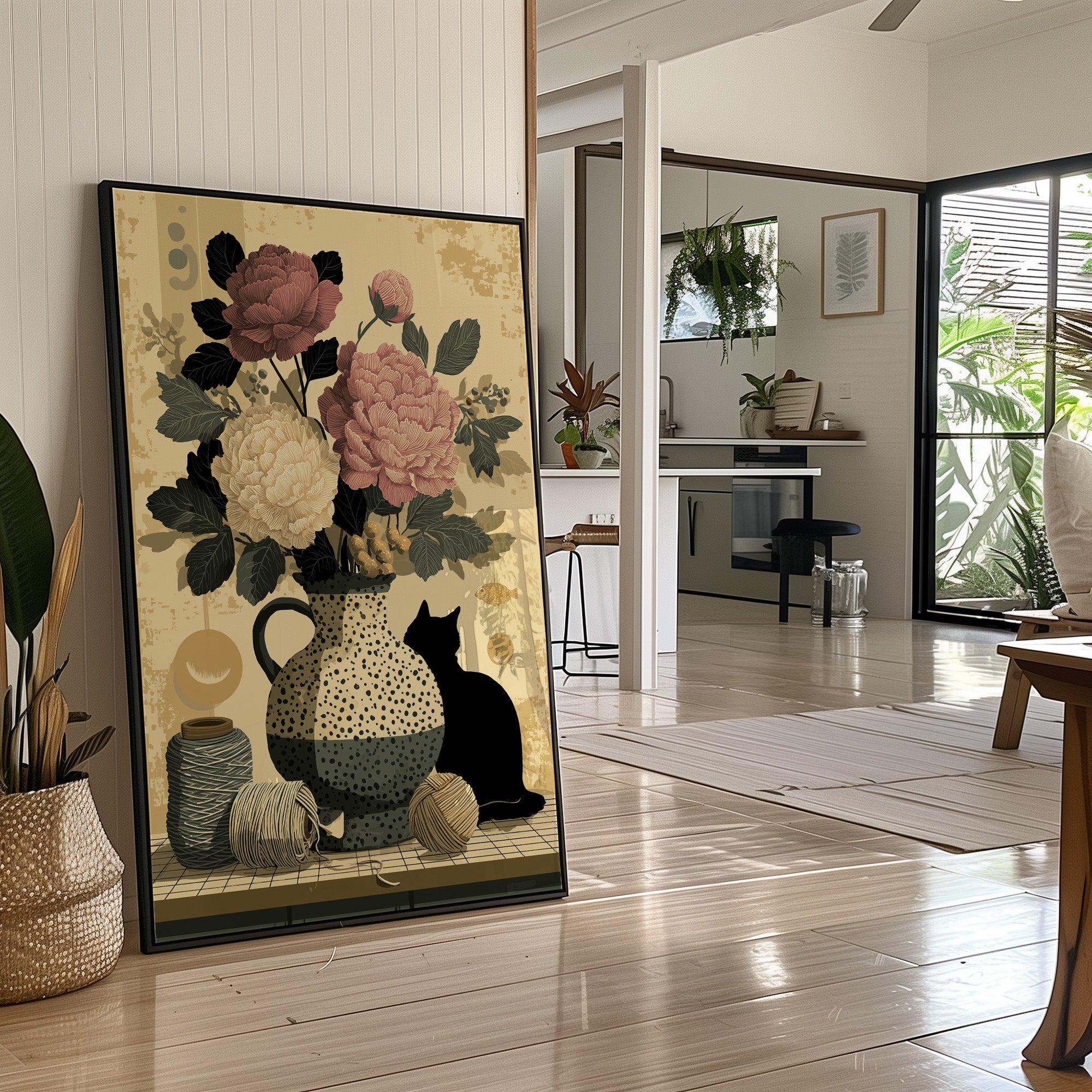 Peonies and Yarn