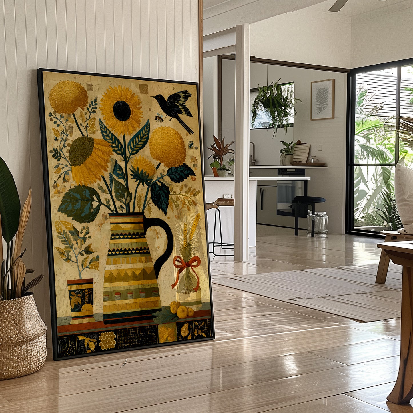 Sunflowers and Wheat
