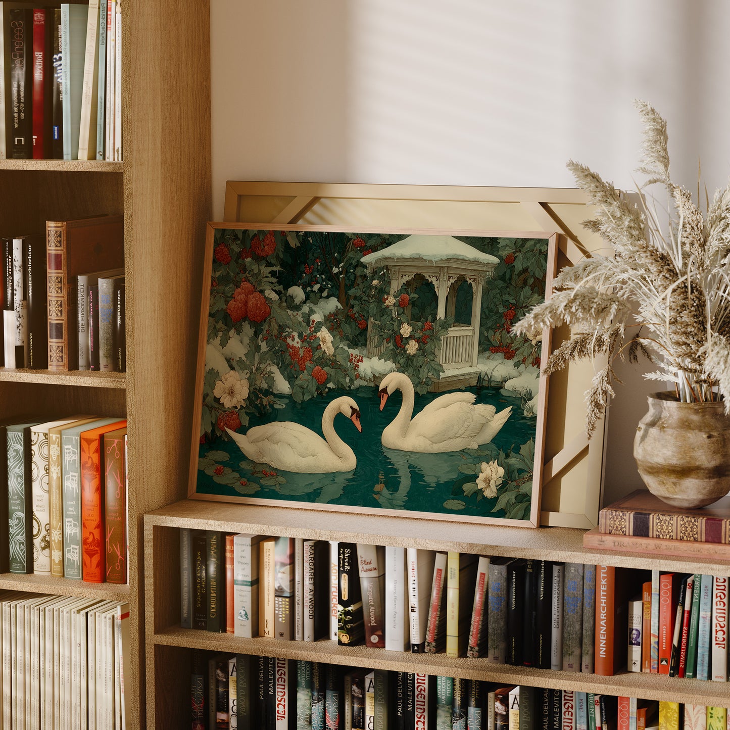 Two Swans, Winter Garden