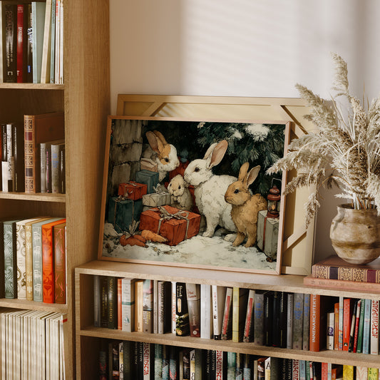 Bunnies Under the Tree