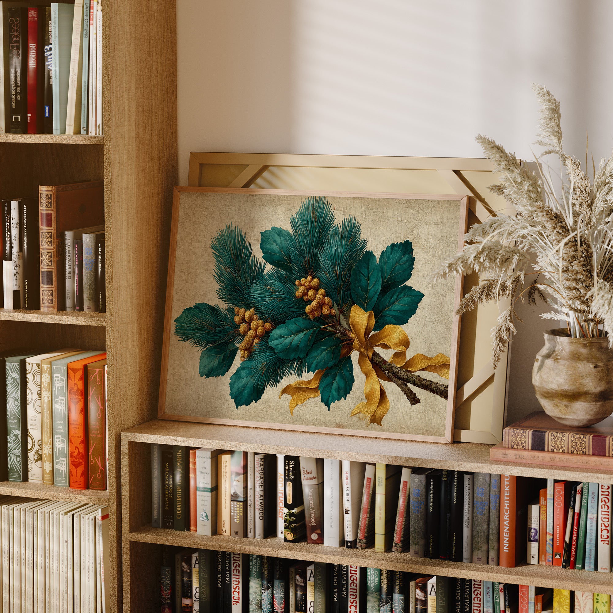 Pine Bough Tied With Gold Silk