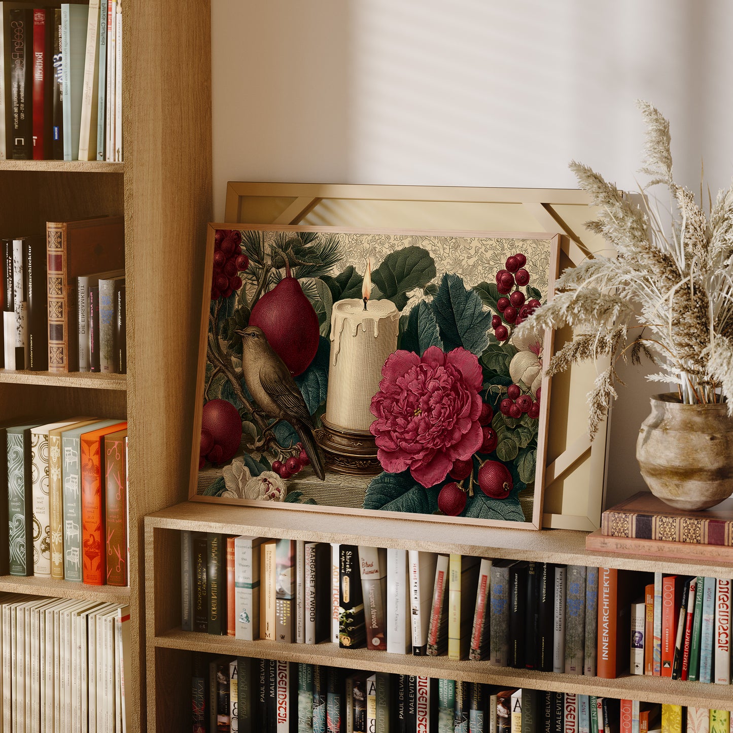 Songbird by Candlelight and Peonies