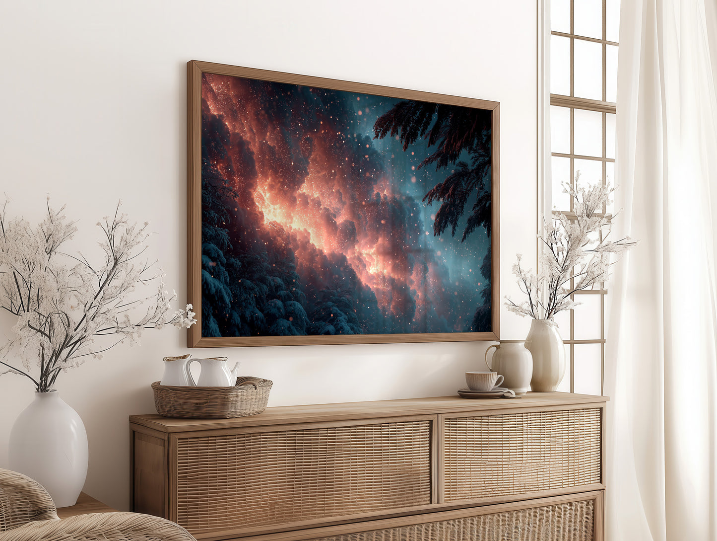 Winter Nebula Above the Pines