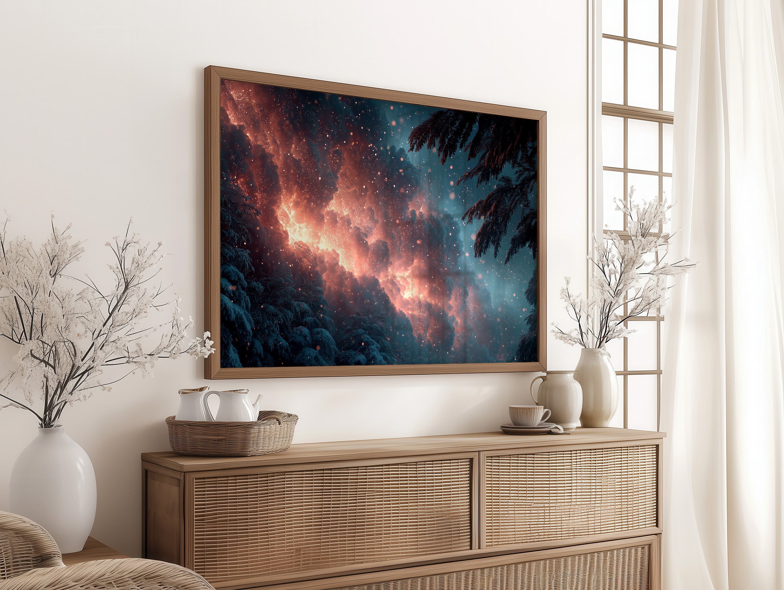 Winter Nebula Above the Pines