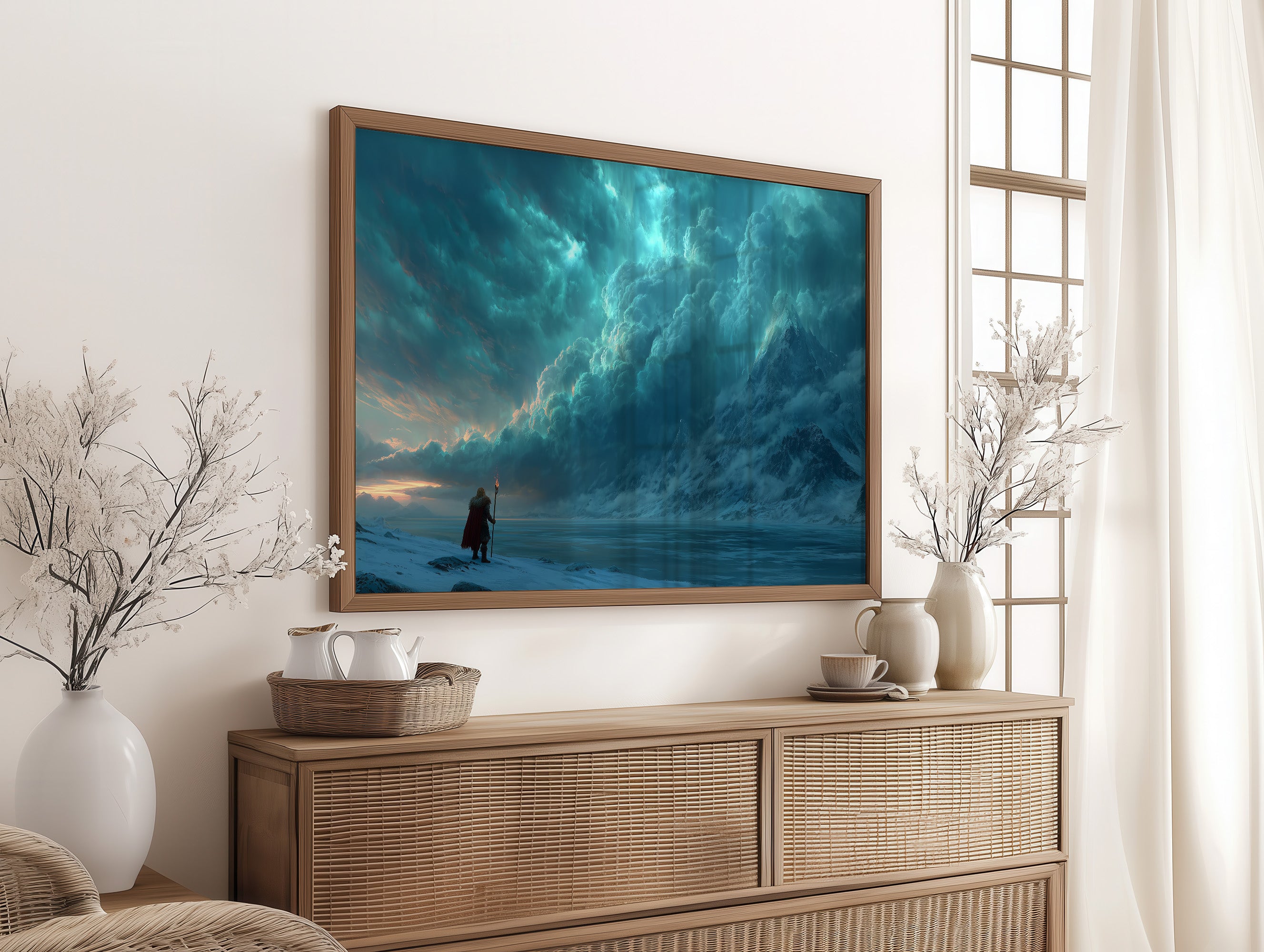 Wanderer at the Edge of Ice