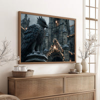 Gargoyle Watches Over Winter