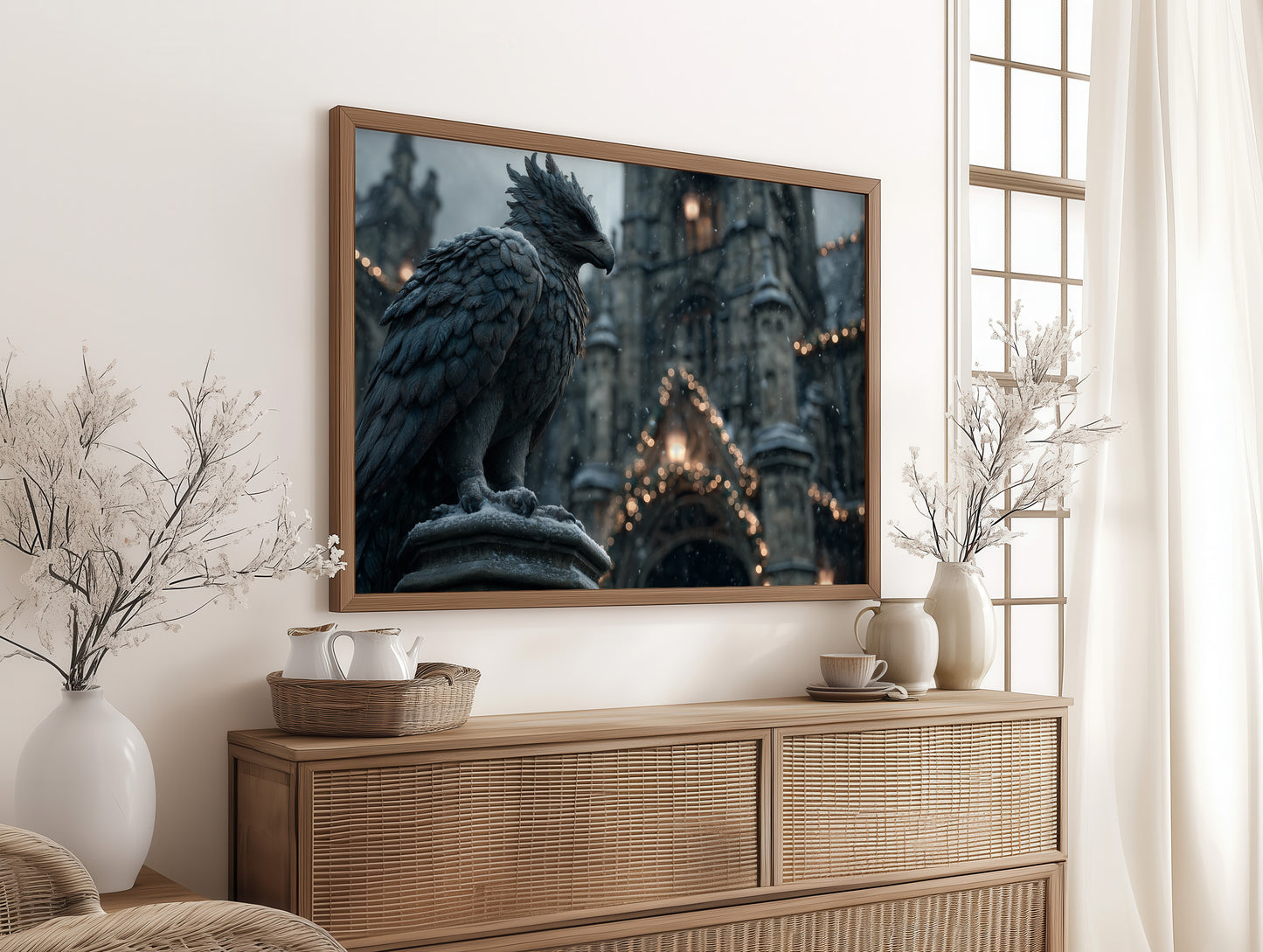 Gargoyle Watches Over Winter