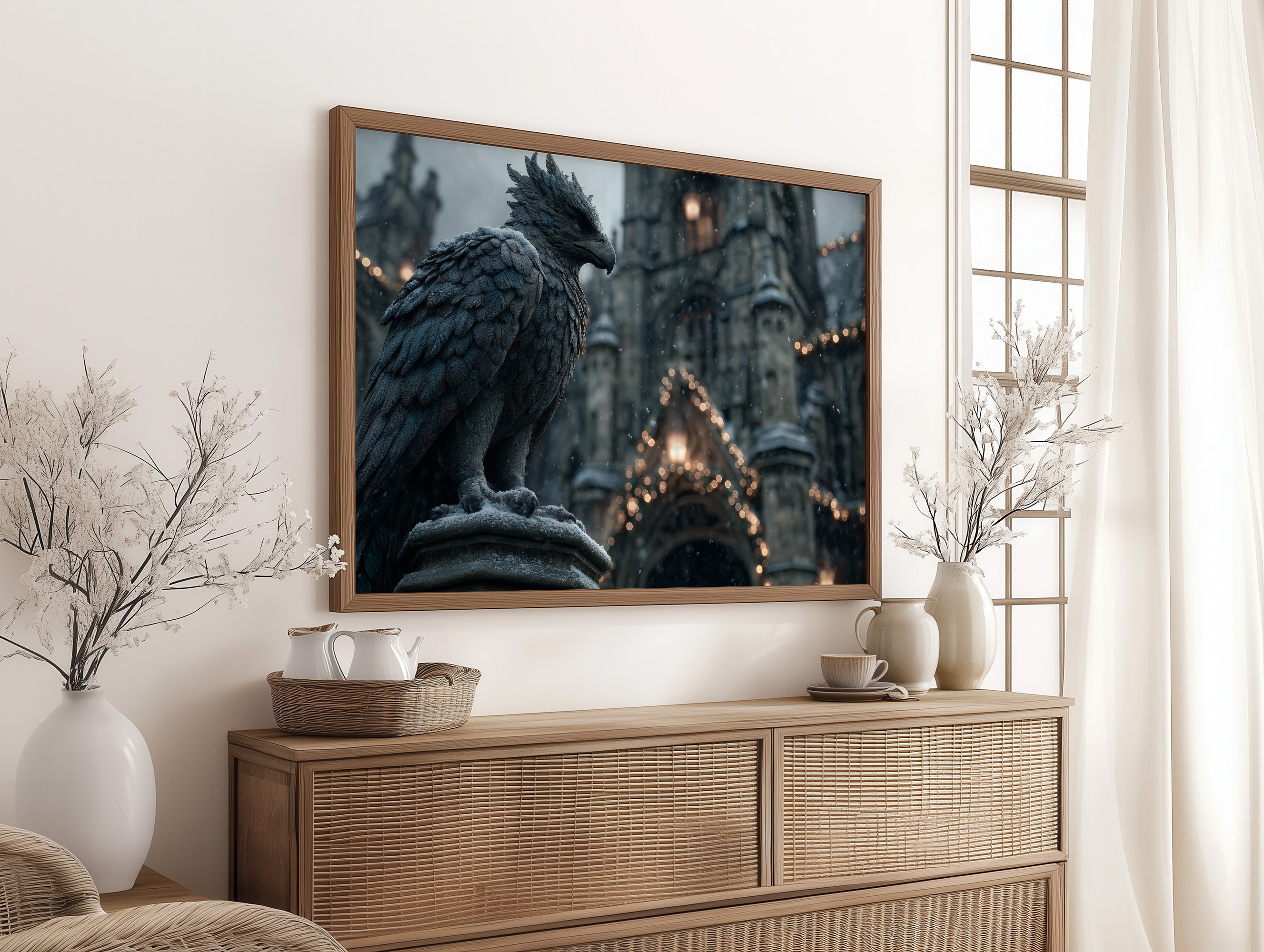 Gargoyle Watches Over Winter