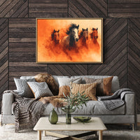 Wild Herd in Amber Dust