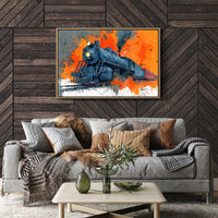 Steam Engine in Blazing Orange