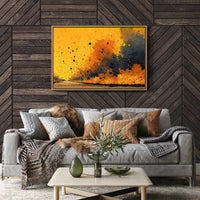 Golden Storm Abstract