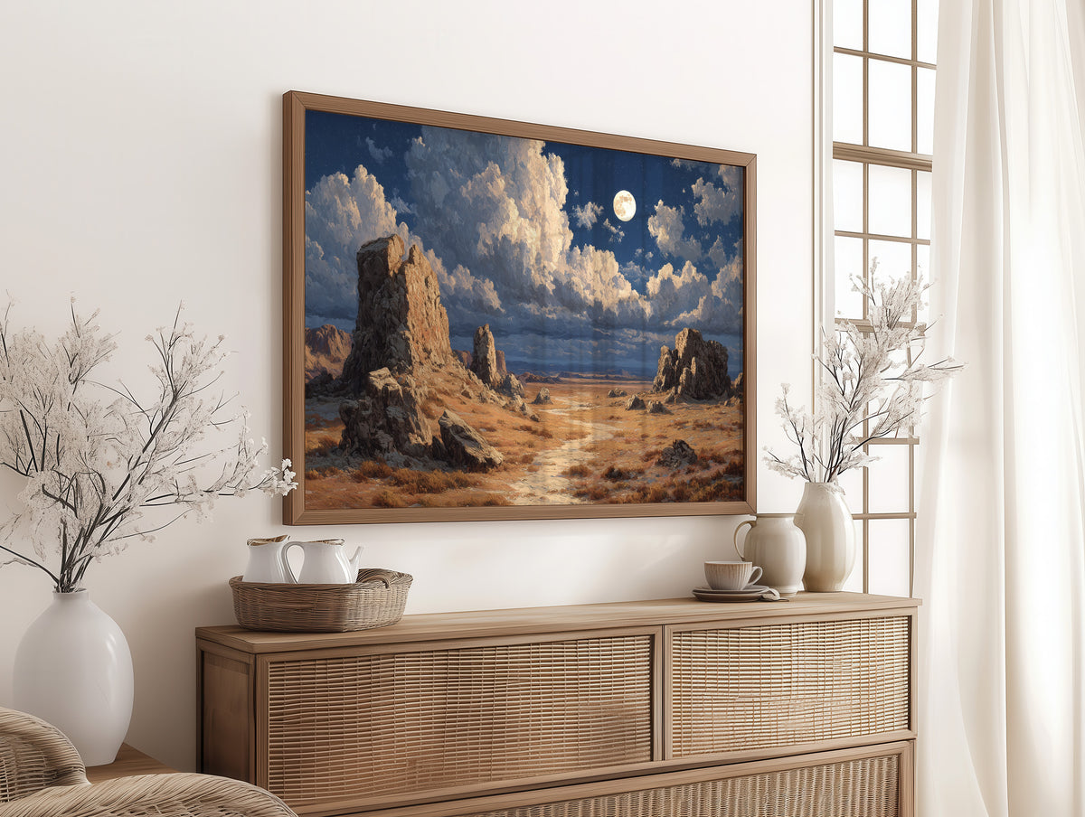 Hoodoos Hold a Moonlit Standoff