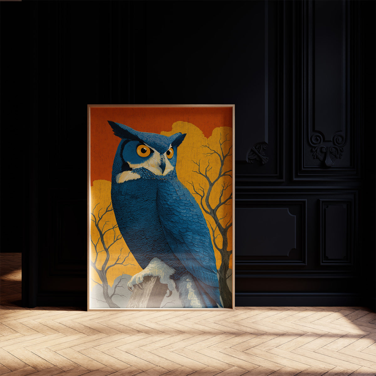 Unimpressed at Sunset: Owl Judges Quietly