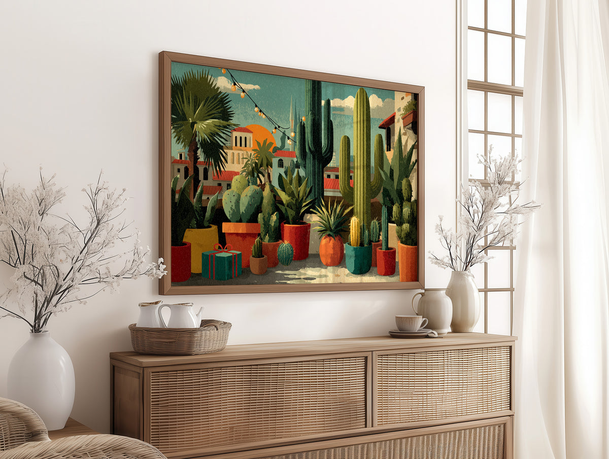Desert Christmas, Cactus Declines Ornaments