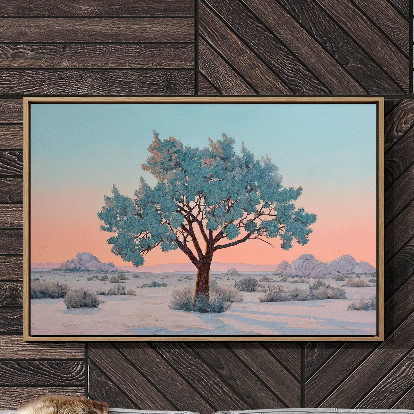 Turquoise Sentinel Guards Desert Dawn