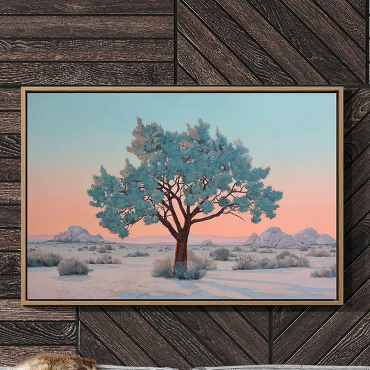 Turquoise Sentinel Guards Desert Dawn