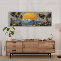 Golden Sun Beyond The Palms