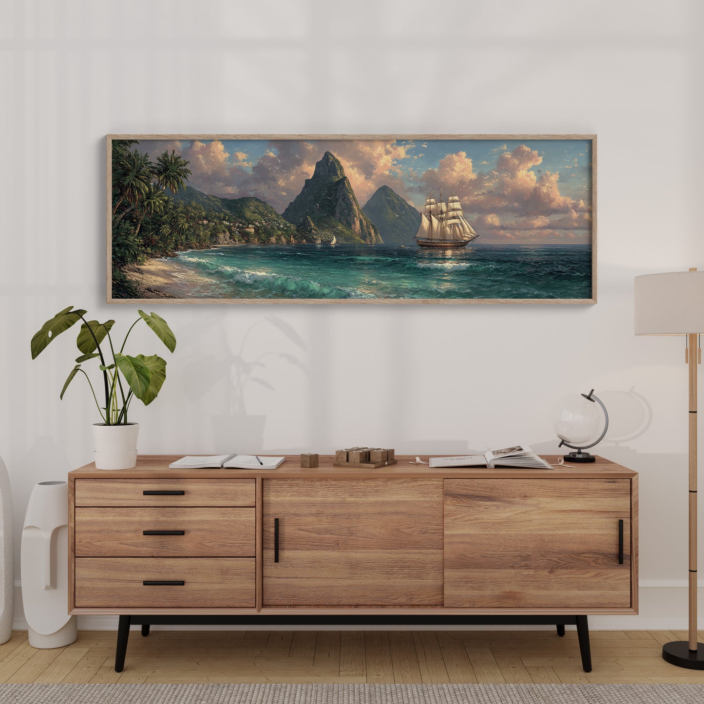 Sails Beneath Emerald Peaks