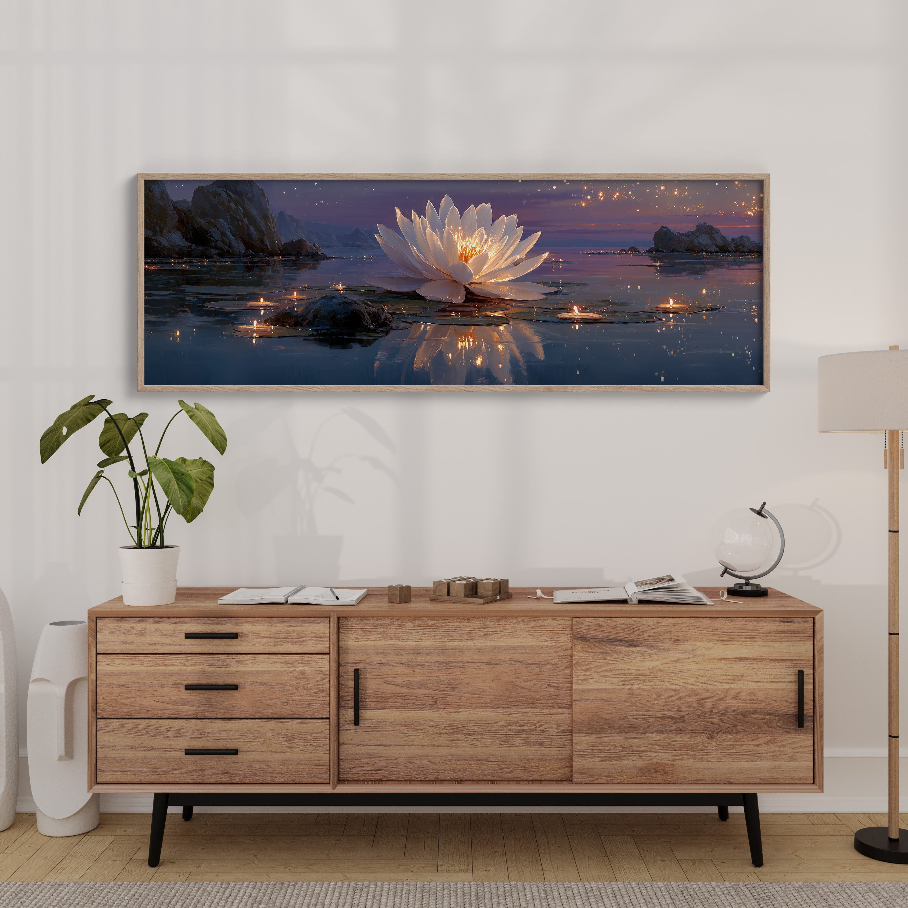 Lotus Light at Dusk