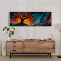 Ember Sky Beneath the Ancient Oak