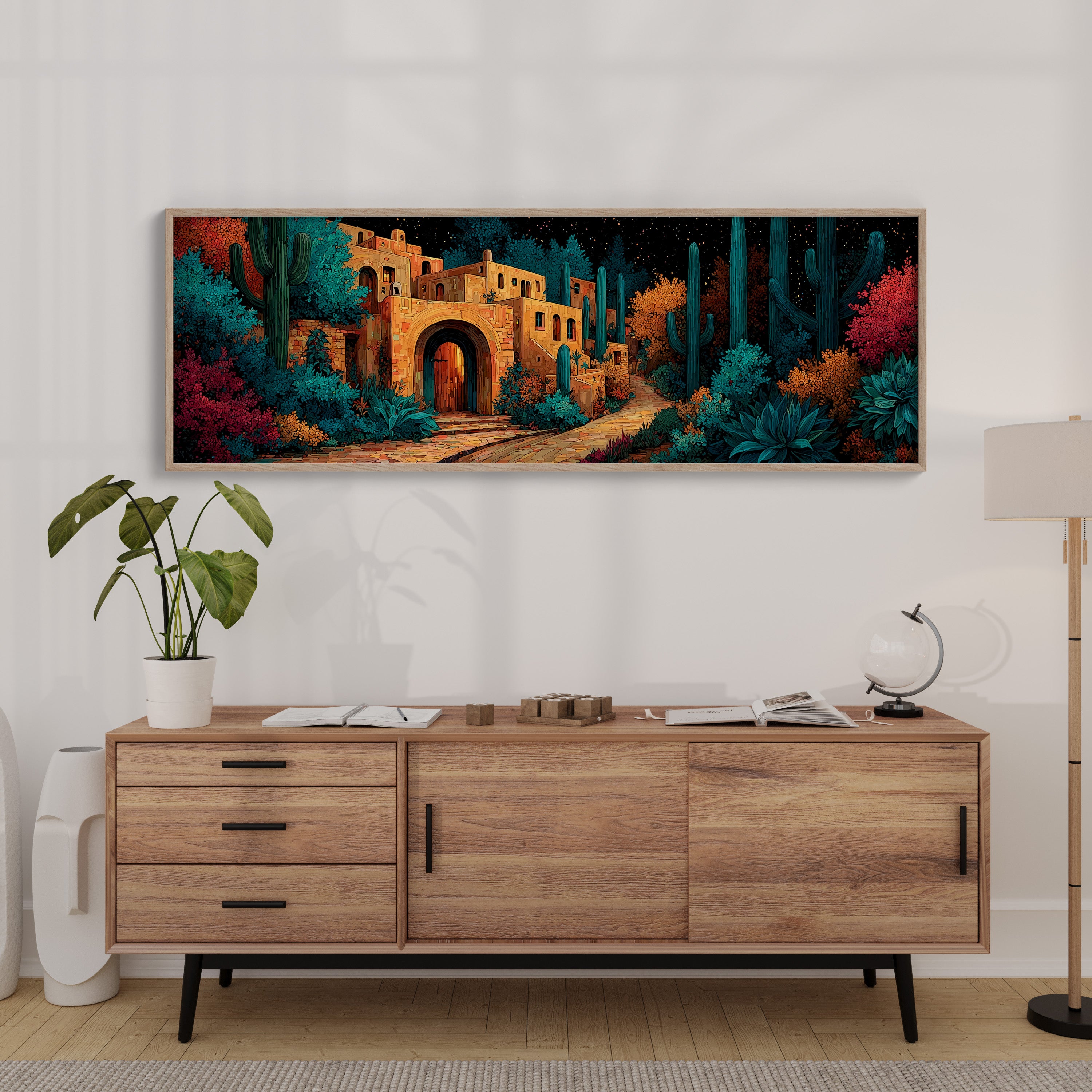 Desert Courtyard After Dusk