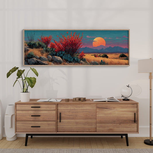 Desert Bloom at Sundown