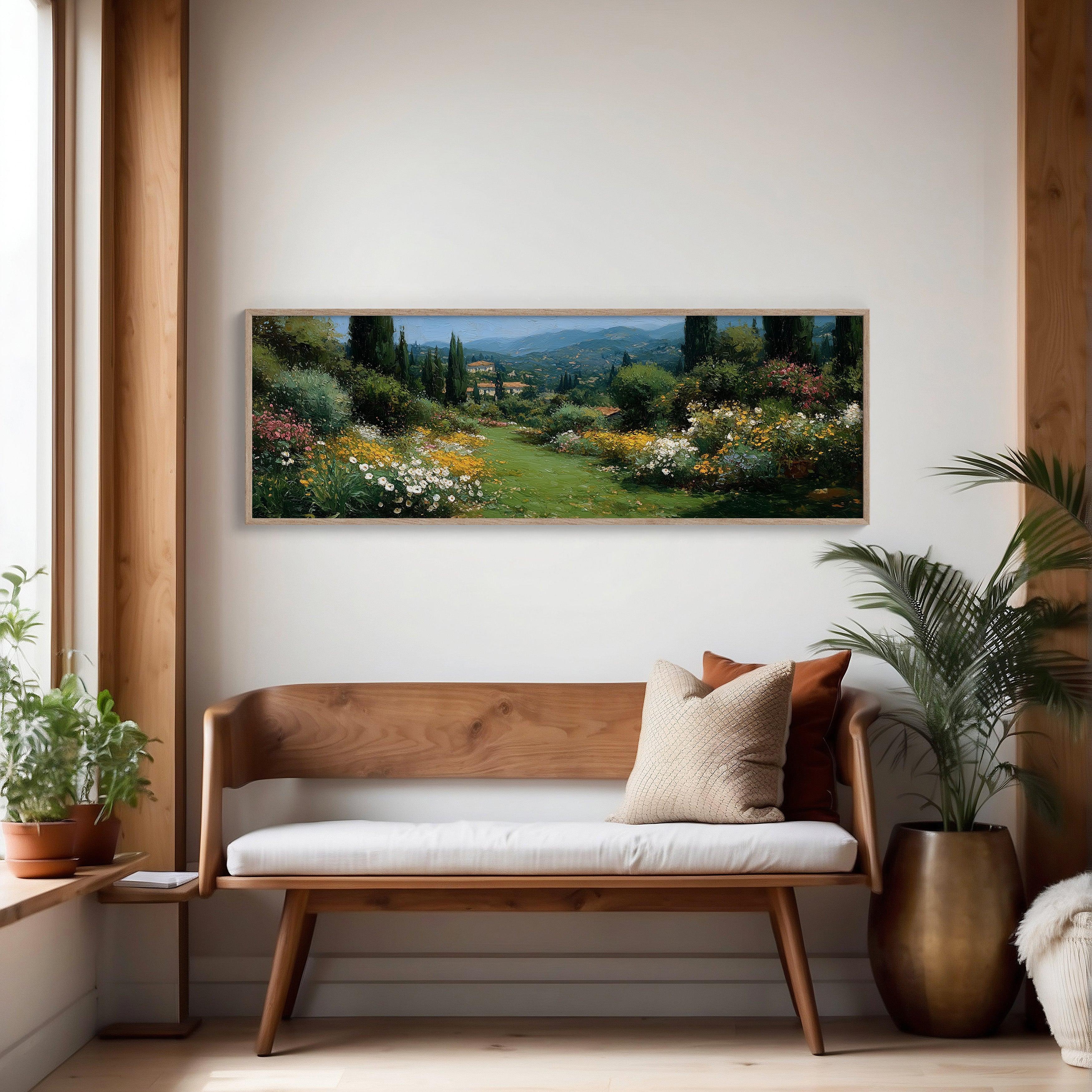 Sunlit Garden Path In Tuscany