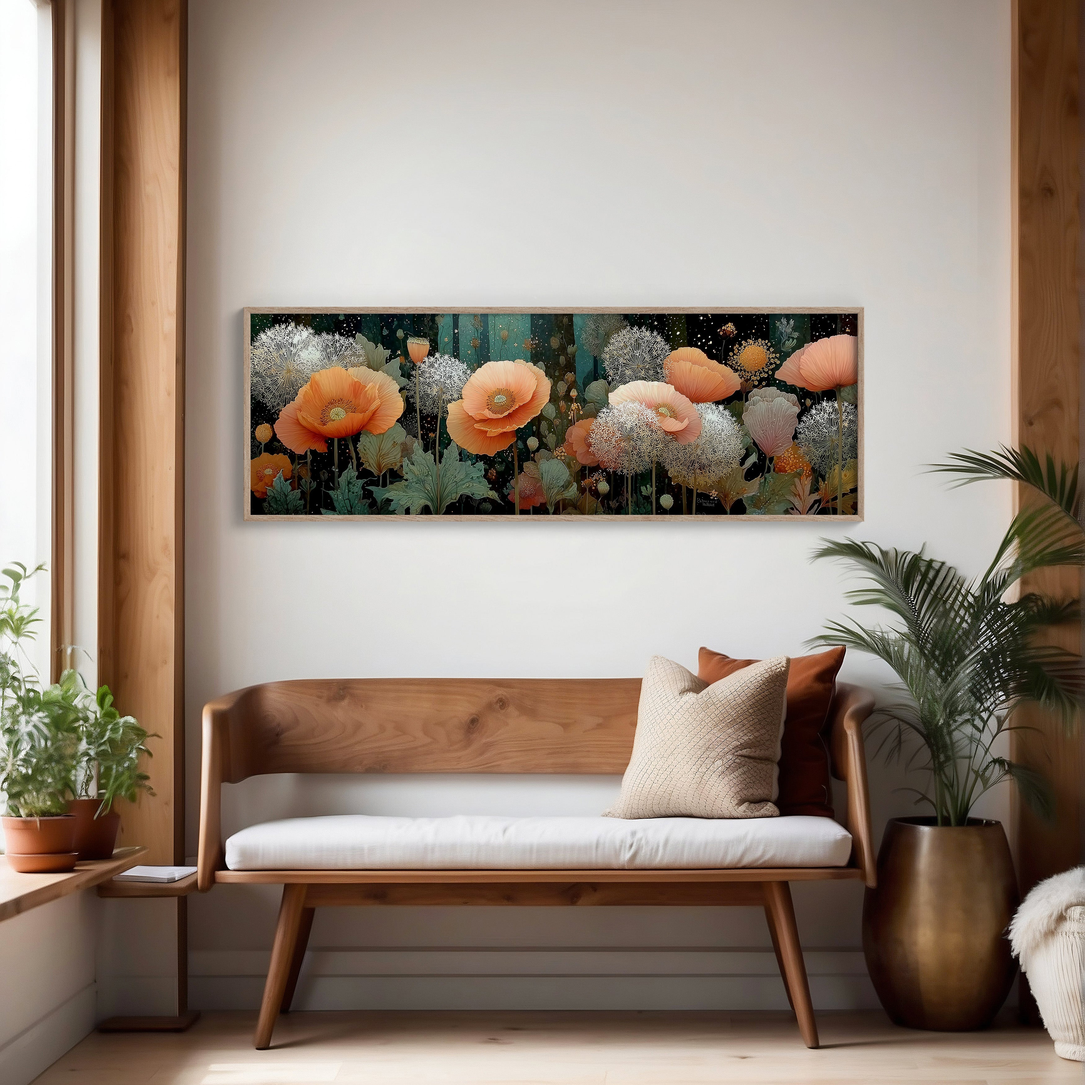 Moonlit Poppies And Dandelion Dreams
