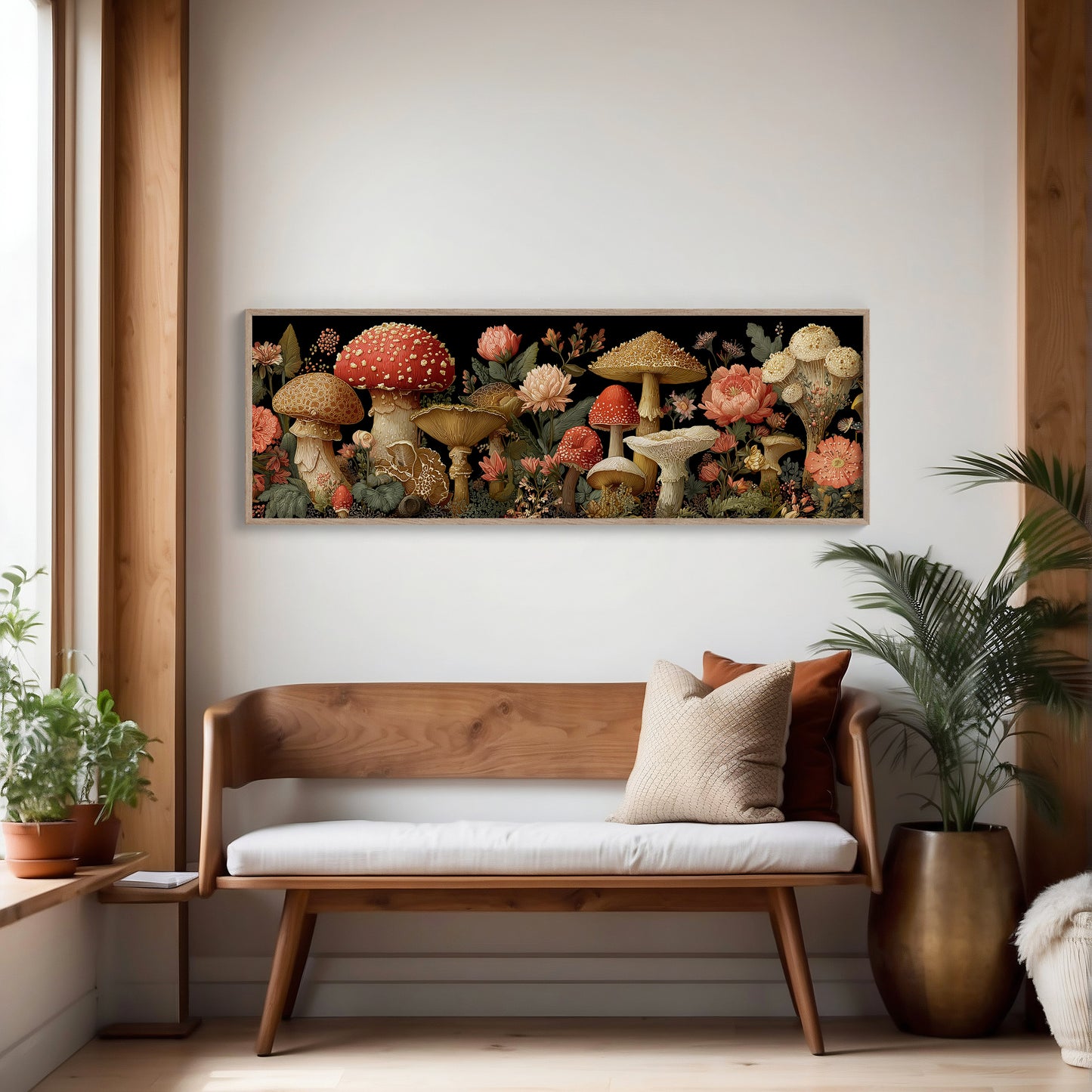 Midnight Garden Of Wild Mushrooms