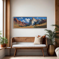Valley Home Beneath Stone Giants