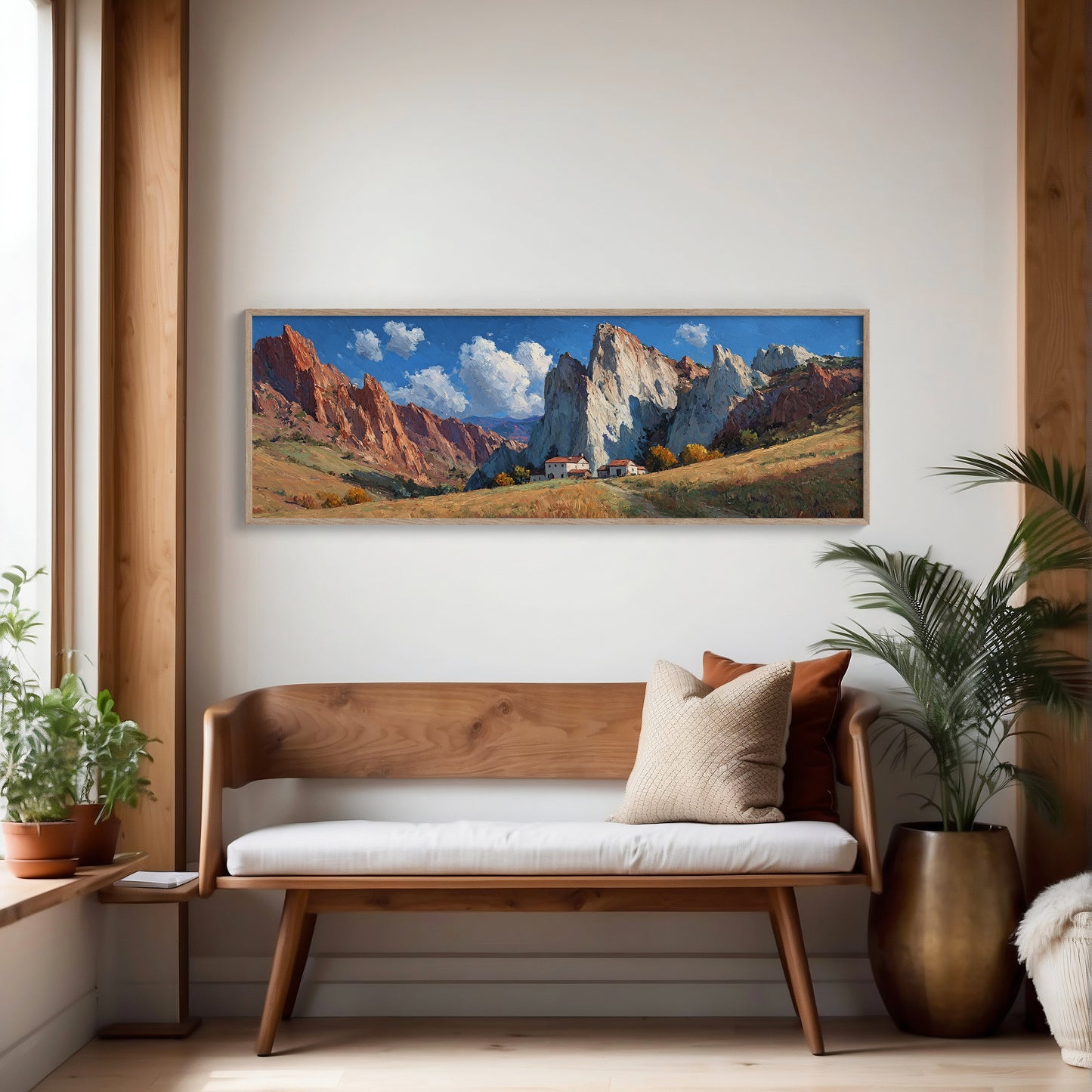Valley Home Beneath Stone Giants