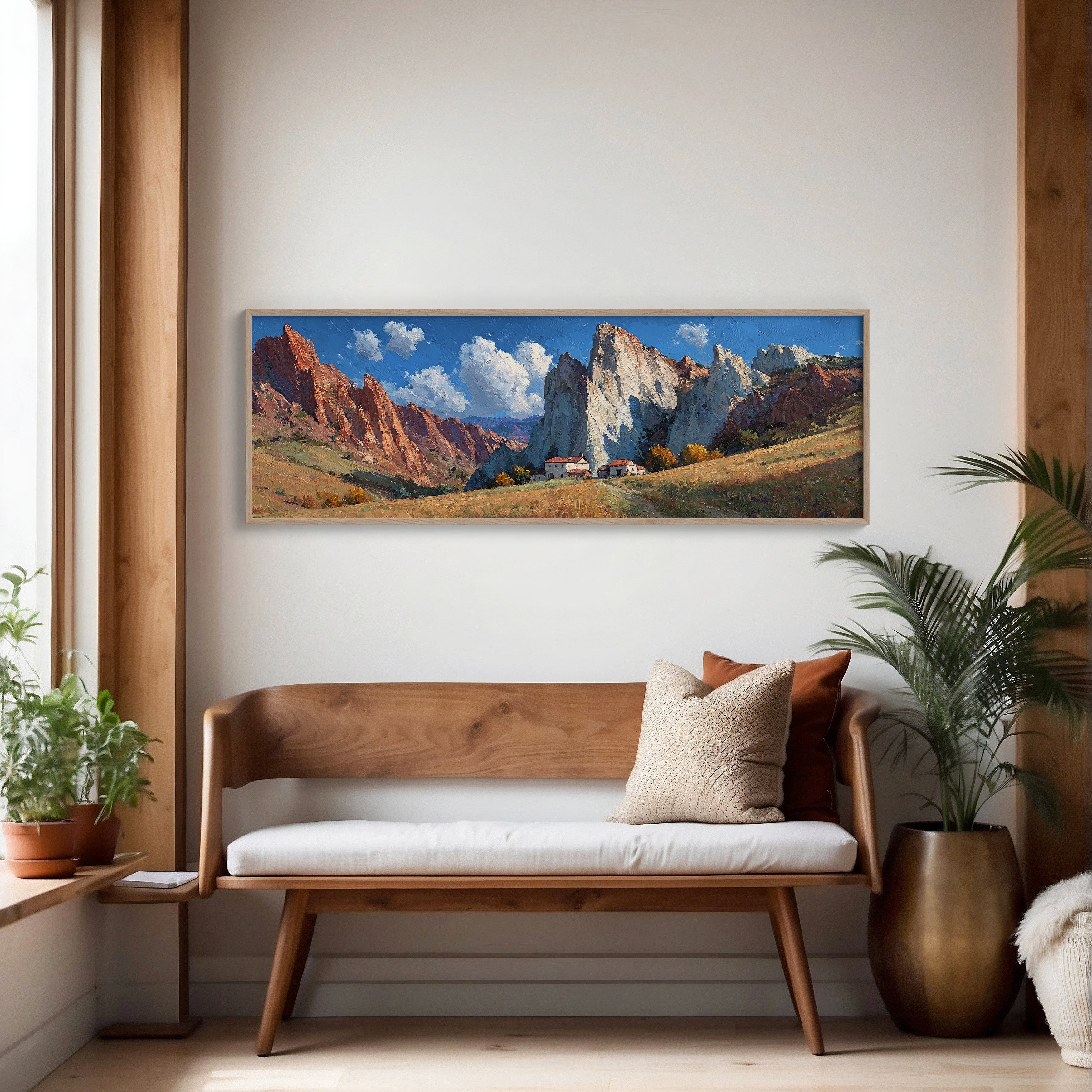 Valley Home Beneath Stone Giants