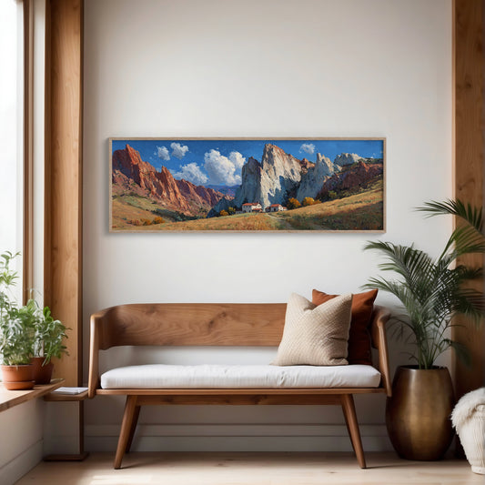 Valley Home Beneath Stone Giants