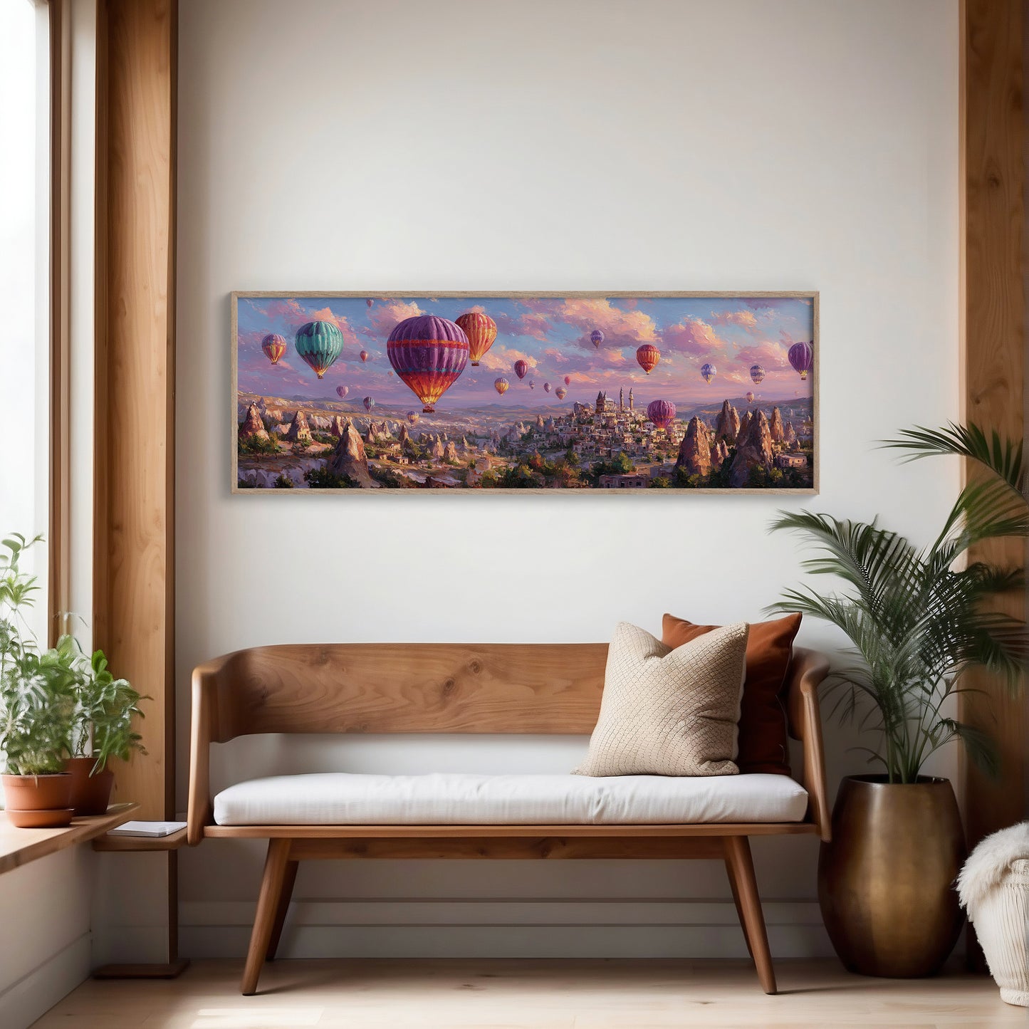 Balloons Rising Over Stone Valleys