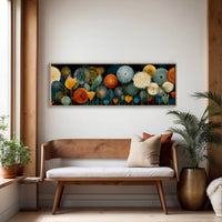 Midnight Garden Of Radiant Blooms