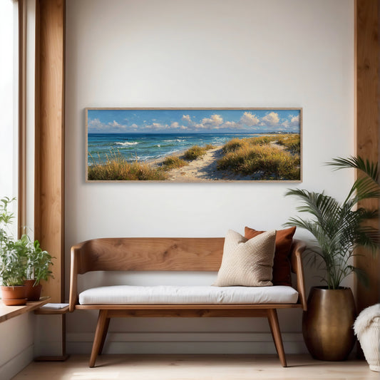 Path Through Golden Coastal Dunes