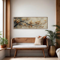 Golden Leaves On Quiet Branch