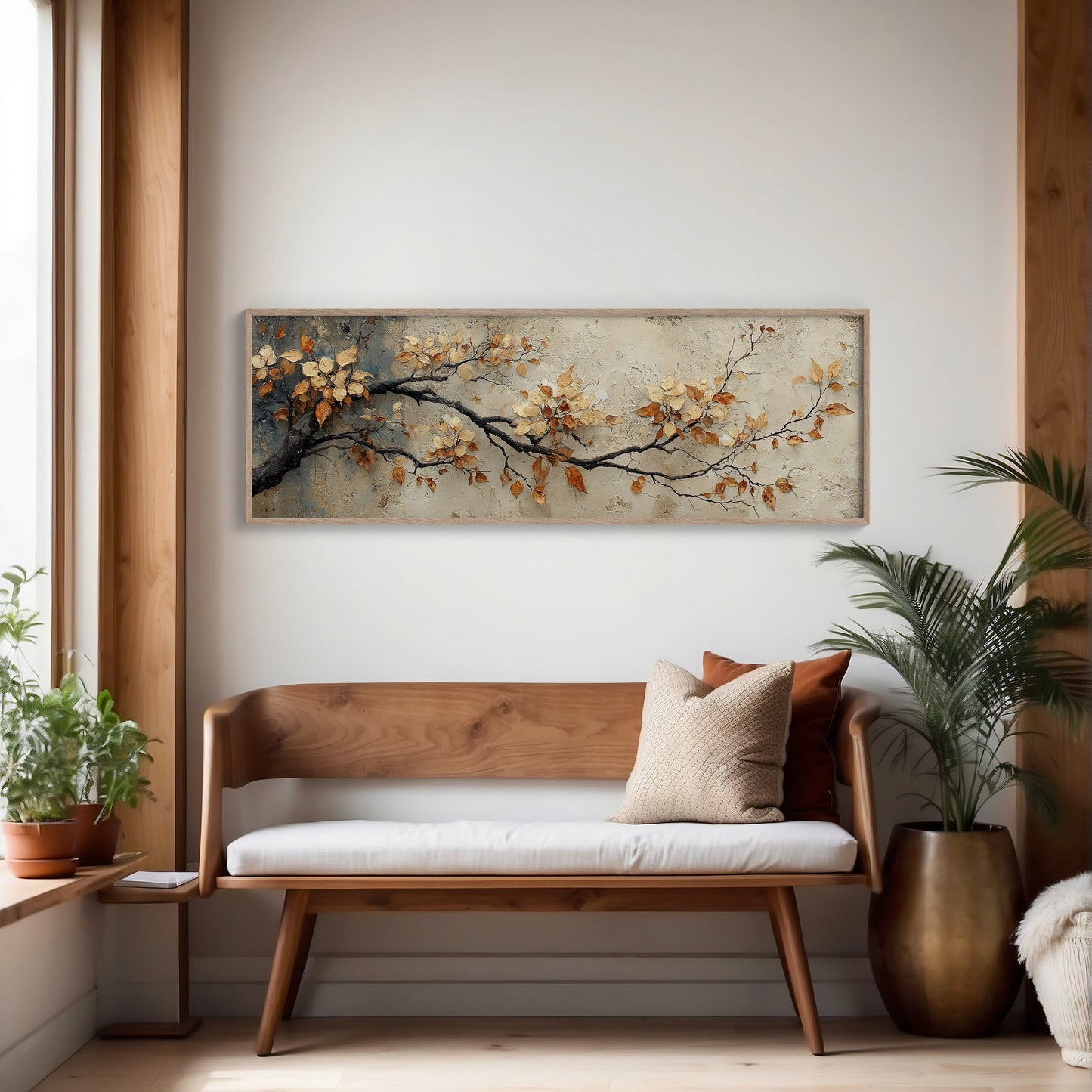 Golden Leaves On Quiet Branch