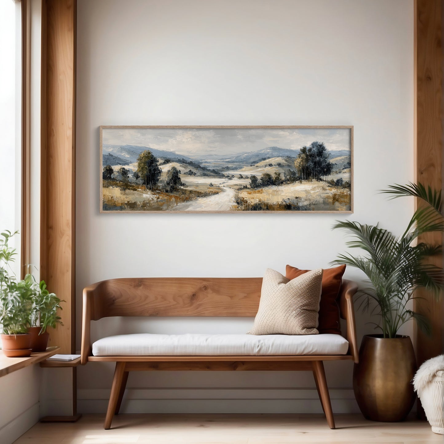 Soft Countryside Valley Landscape