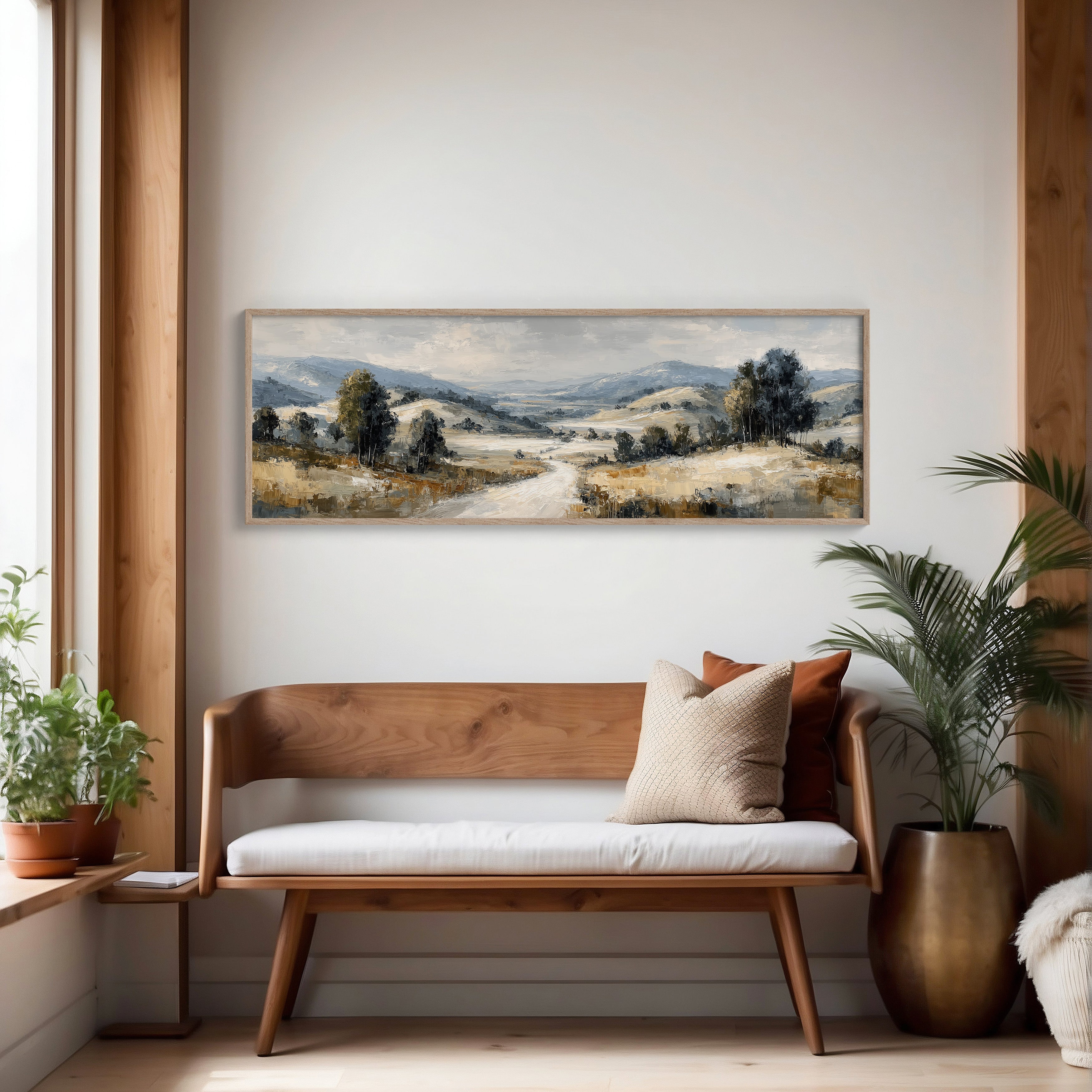 Soft Countryside Valley Landscape