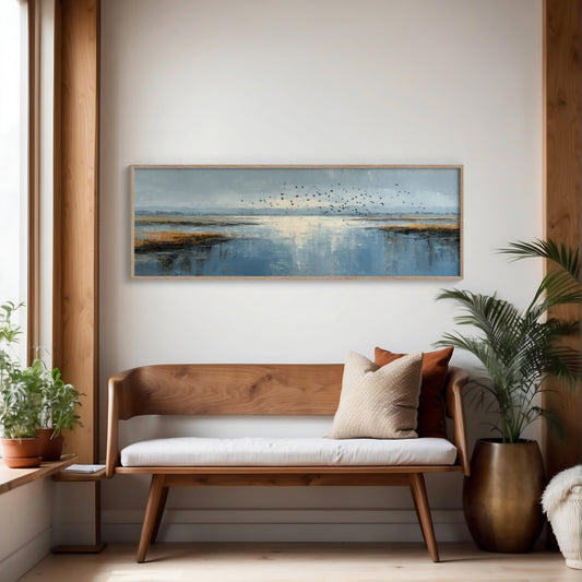 Coastal Marsh Birds Landscape Wall Art
