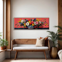 Wildflowers Spill Across Coral Light