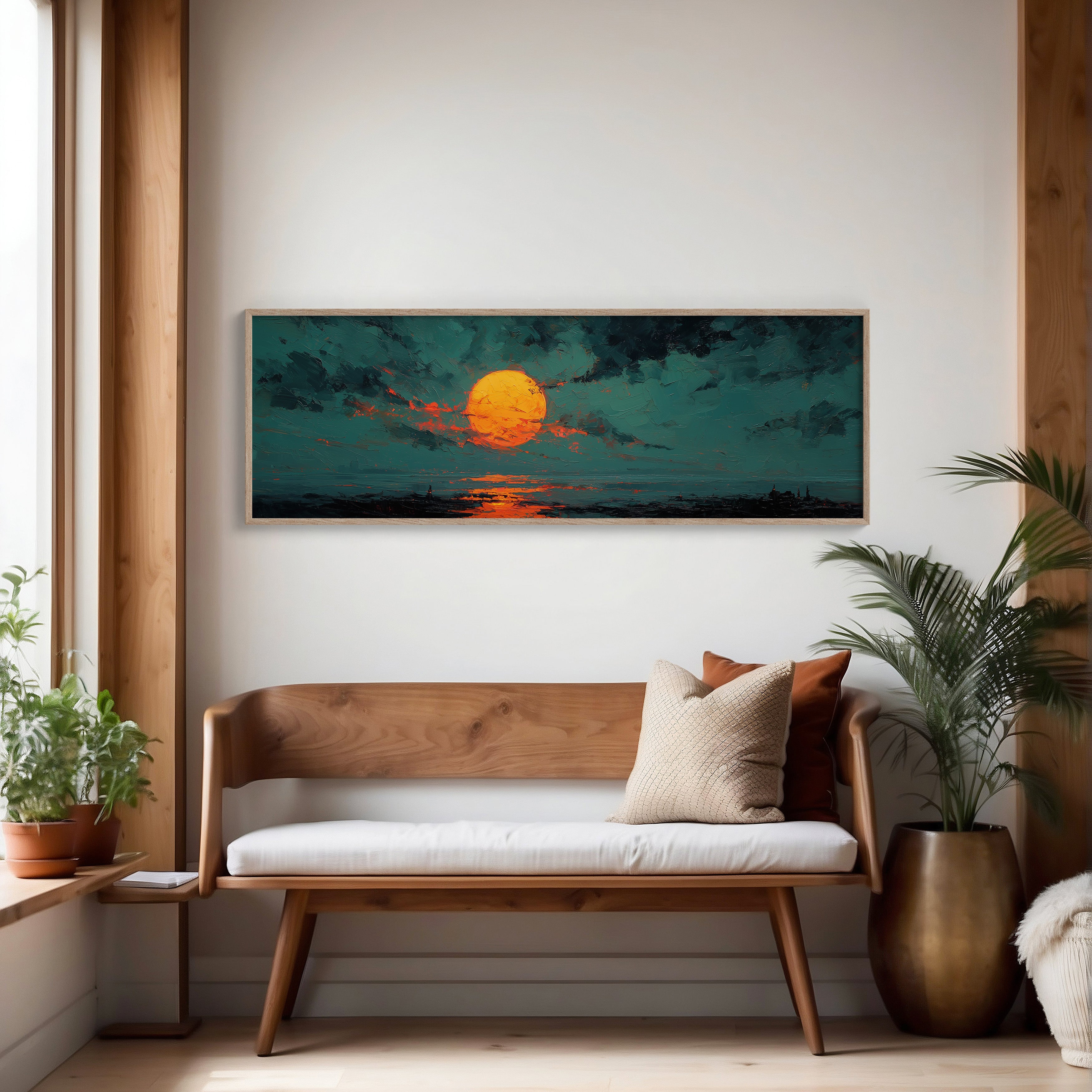 Molten Sun Over Quiet Horizon