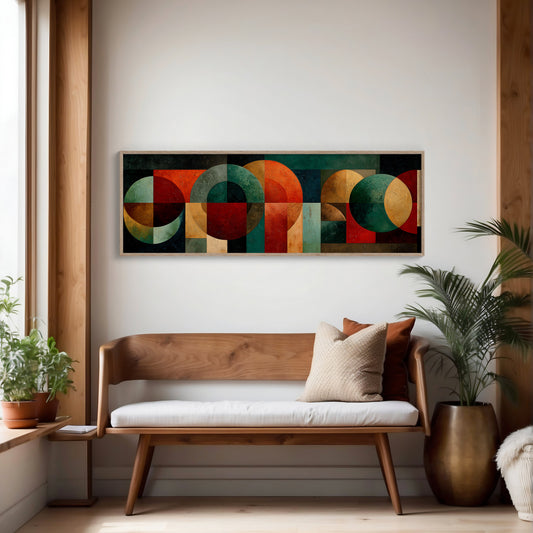 Mid Century Geometry In Earth Tones
