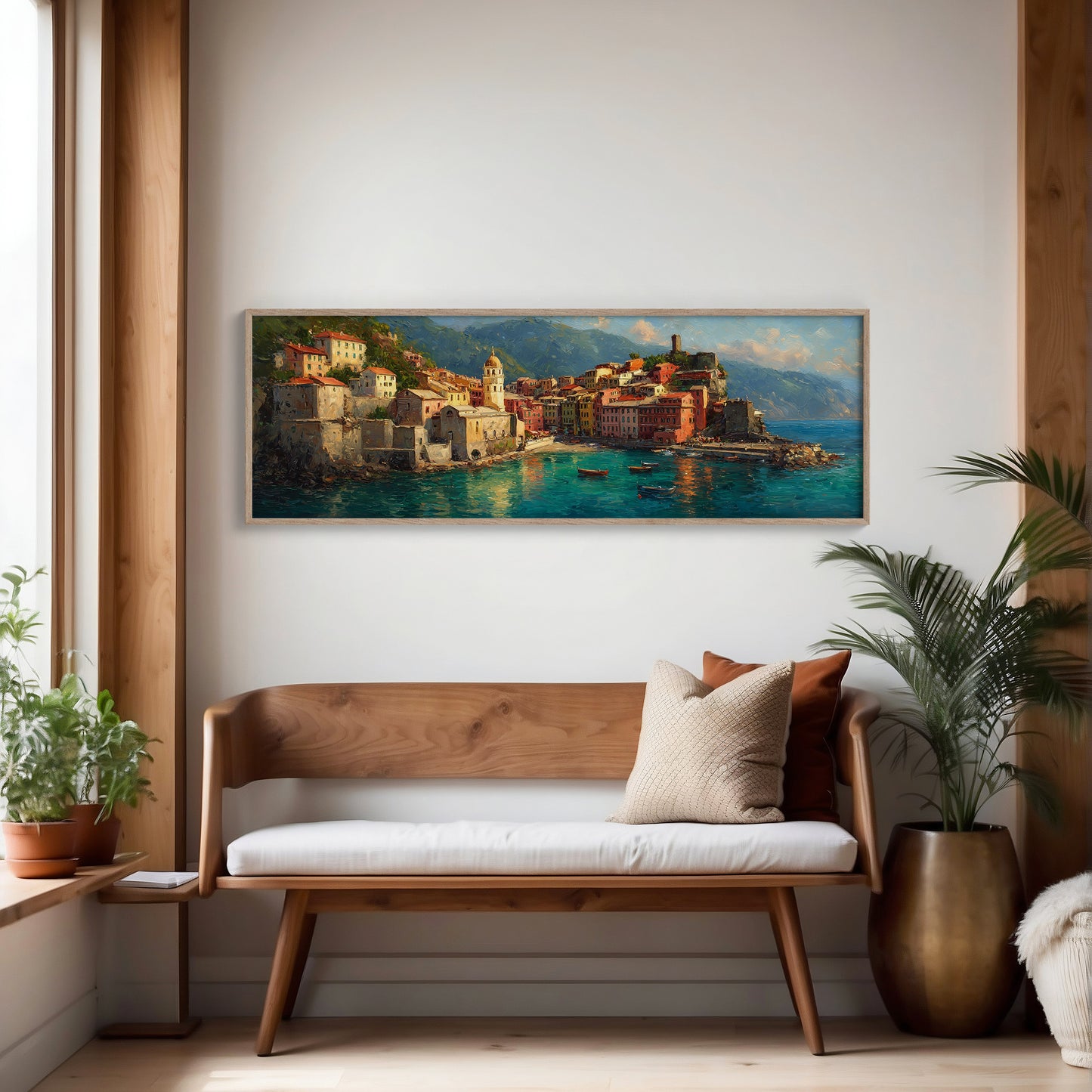 Sunlit Harbor of the Italian Coast