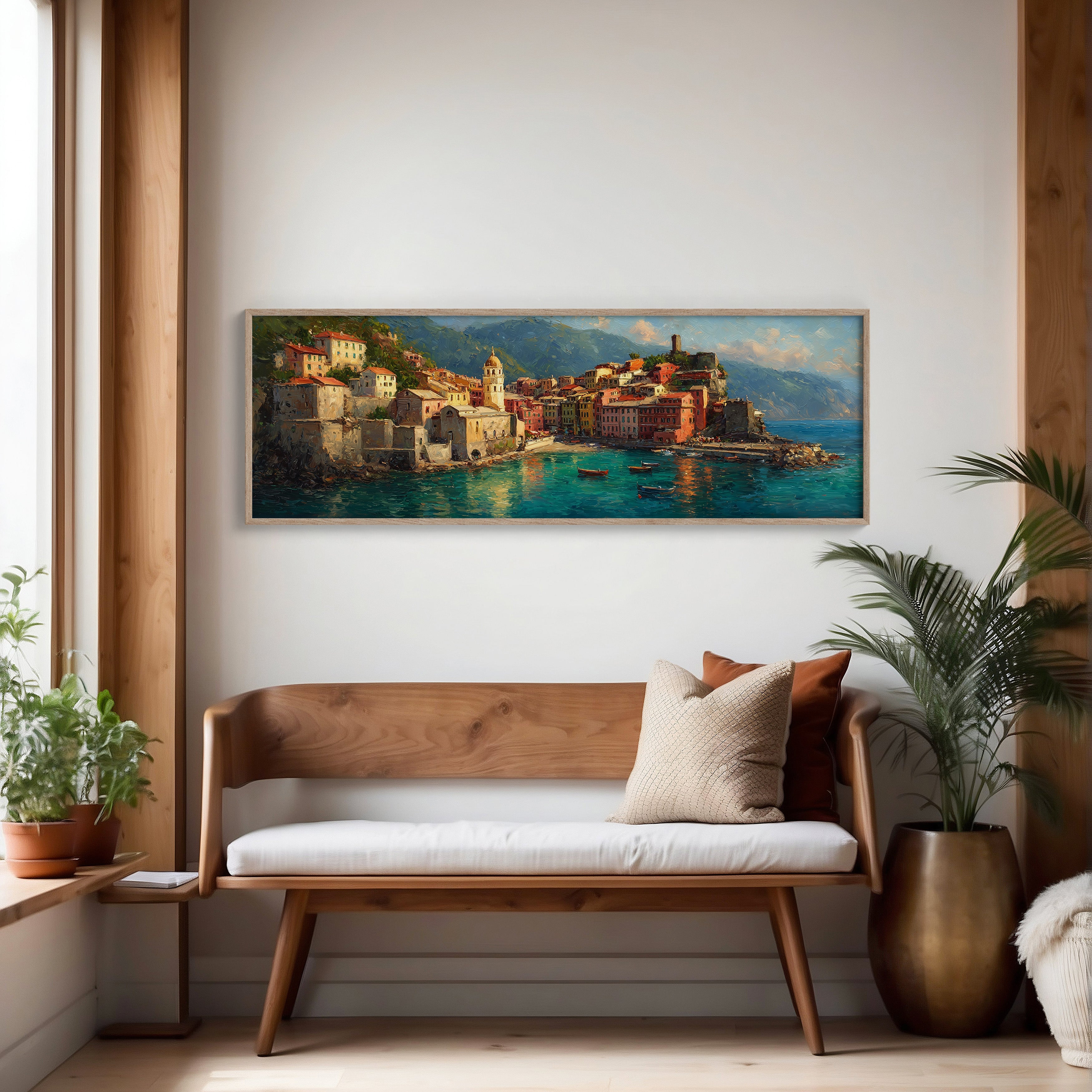 Sunlit Harbor of the Italian Coast